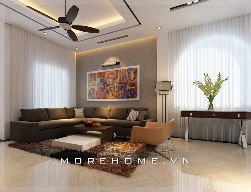 Trang trí không gian nội thất phòng khách hiện đại, sang trọng cho nhà phố, biệt thự.