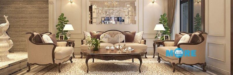 Sofa MS-020 cổ điển, được làm từ gỗ tự nhiên Óc chó, bọc da thật nhập khẩu, được đề xuất để trang trí các căn hộ, biệt thự với kiểu dáng đẹp.